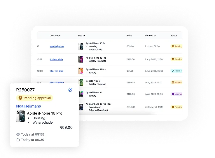 repair_management screenshot